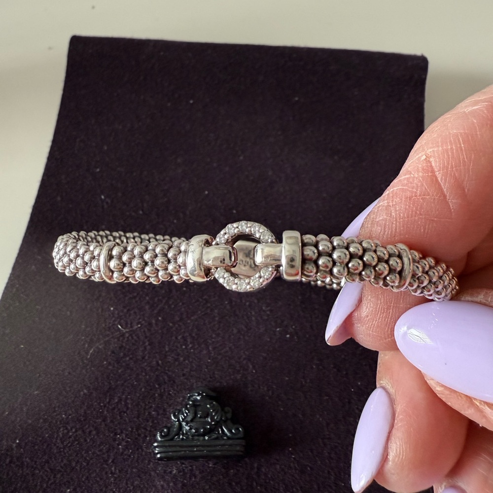 Elegant Silver Beaded Bracelet